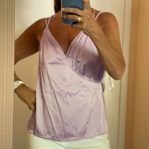 3/$25 BY THE WAY Revolve Lavender Wrap Top.Size S